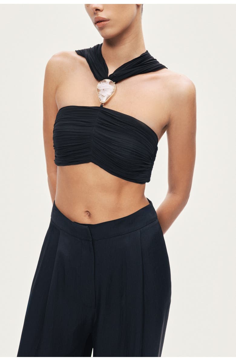 Nocturne Fluid Balloon-Leg Pants, Alternate, color, Black