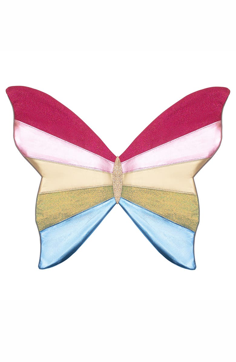 Mimi & Lula Kids' Rainbow Intergalactic Wings, Main, color, Bright Pink