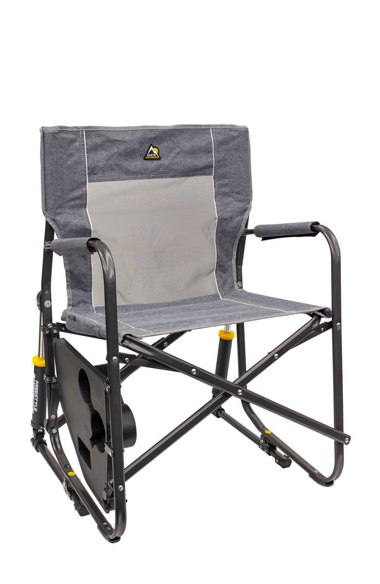 GCI Freestyle Rocker with Side Table, Alternate, color, Heathered Pewter