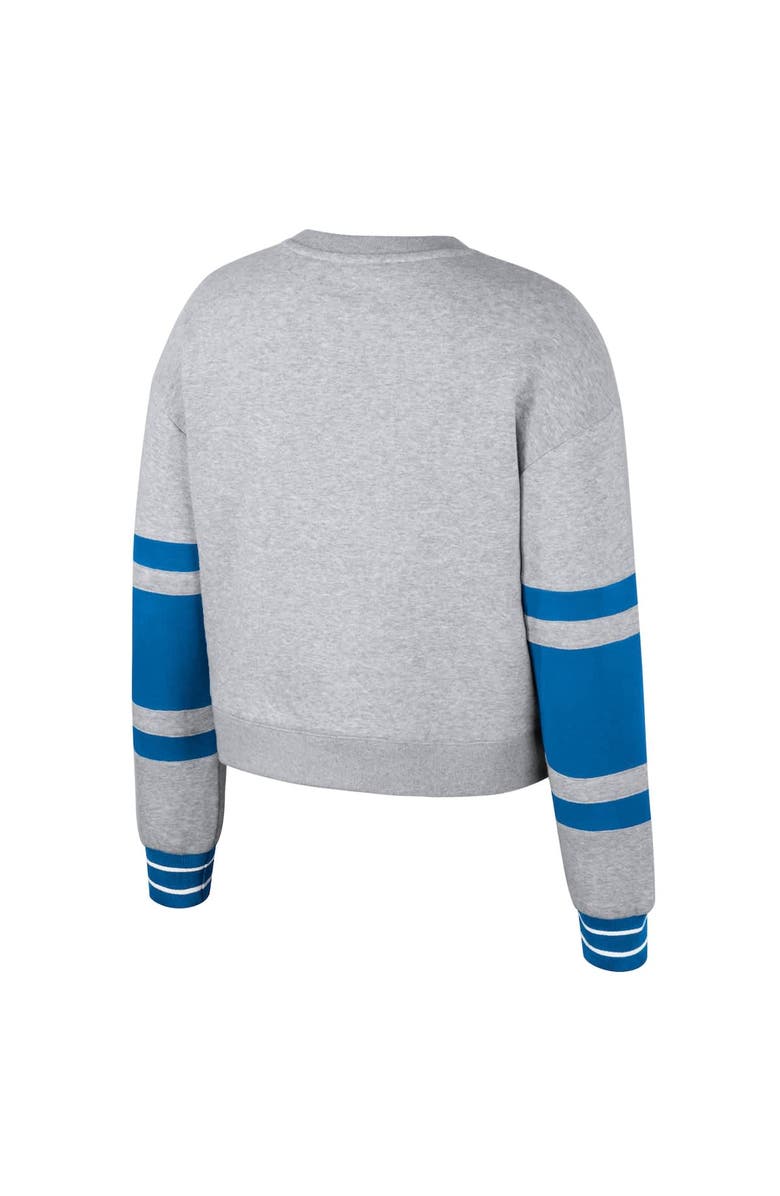 Stadium Essentials Unisex Stadium Essentials Heather Gray Minnesota Lynx Cropped Pullover Sweatshirt, Alternate, color, Heather Gray