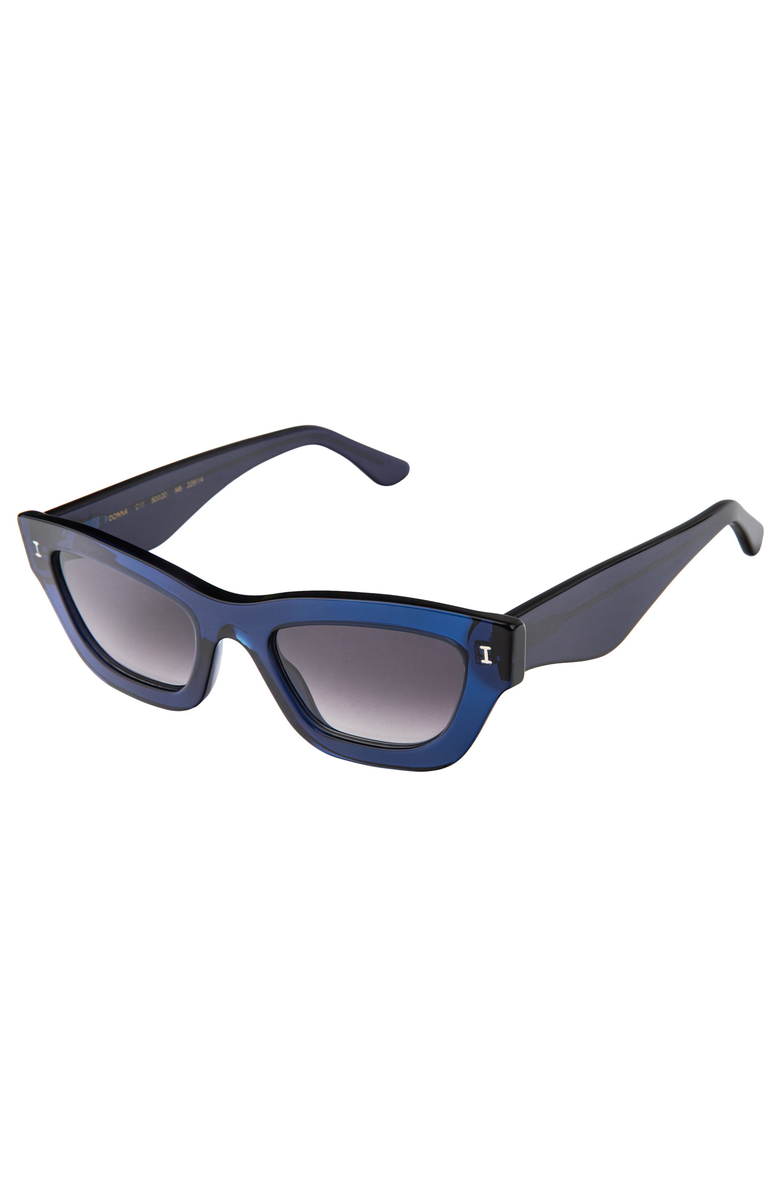 Illesteva Donna Sunglasses, Alternate, color, Mulberry / Grey