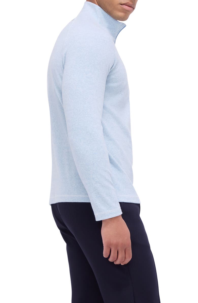 Bugatchi Quarter Zip Pullover, Alternate, color, Air Blue