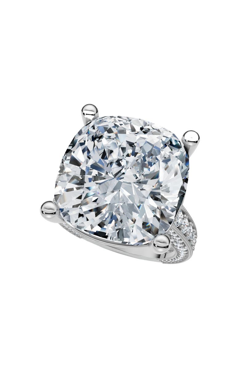 Bliss Diamond Certified 16Ct Cushion Diamond Engagement Ring 14k Gold Lab Grown, Alternate, color,