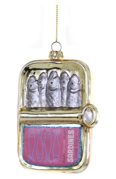 Sardines Glass Ornament