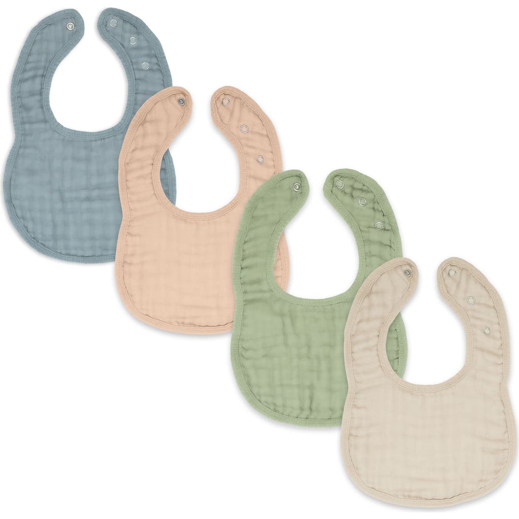 Comfy Cubs Muslin Bibs In Multicolor