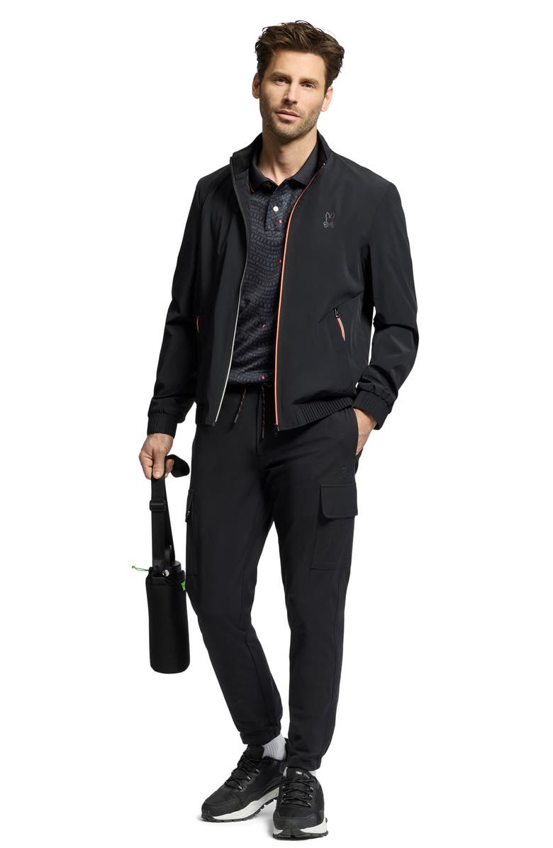 Psycho Bunny Chinos Woven Stretch Nylon Jacket, Alternate, color,