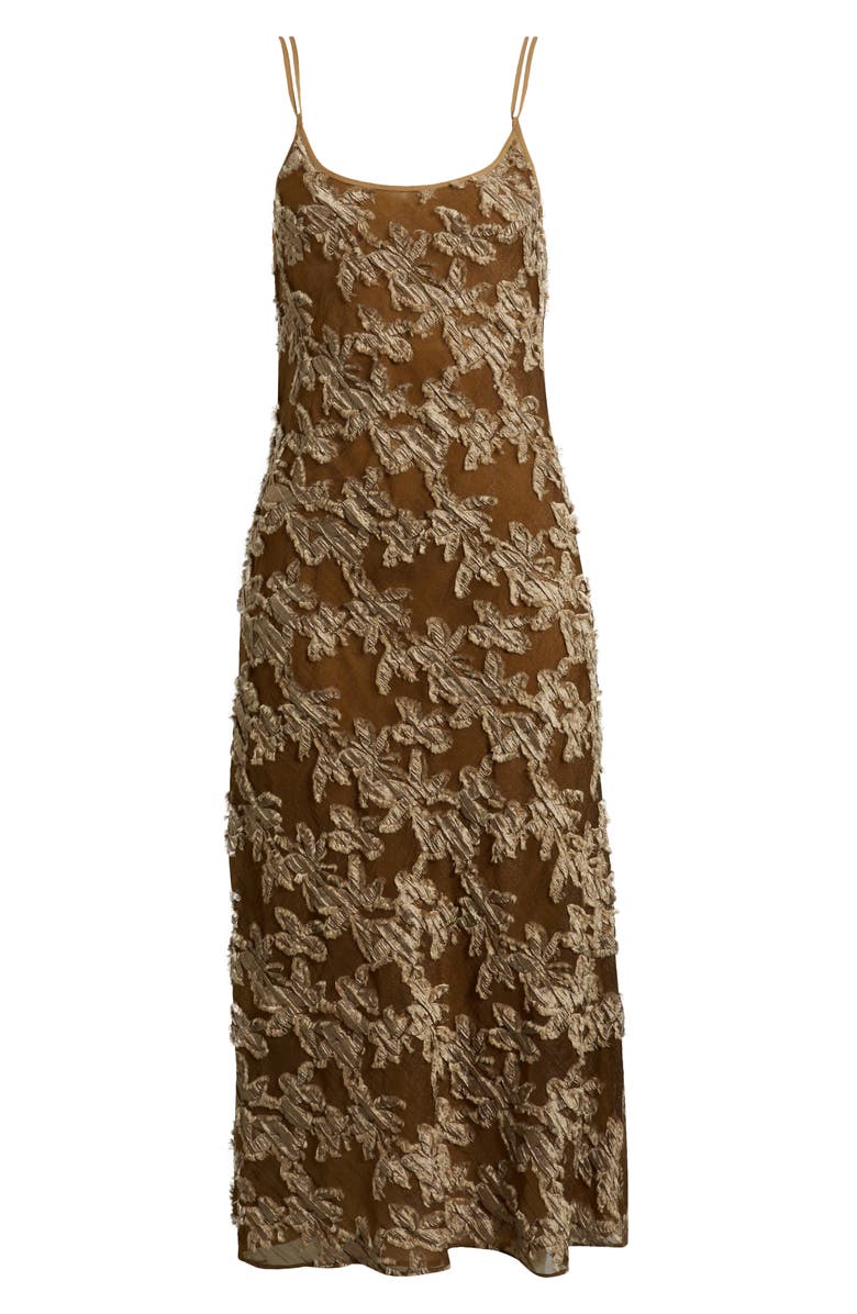 rag & bone Alessia Texture Sleeveless Midi Dress, Alternate, color, Olive