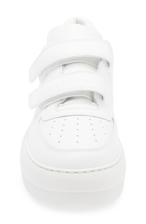 Shop Acne Studios Steffey U Friend Platform Sneaker In Optic White/optic White