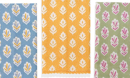 Tiramisu 3-piece Kitchen Towel Set In Multi