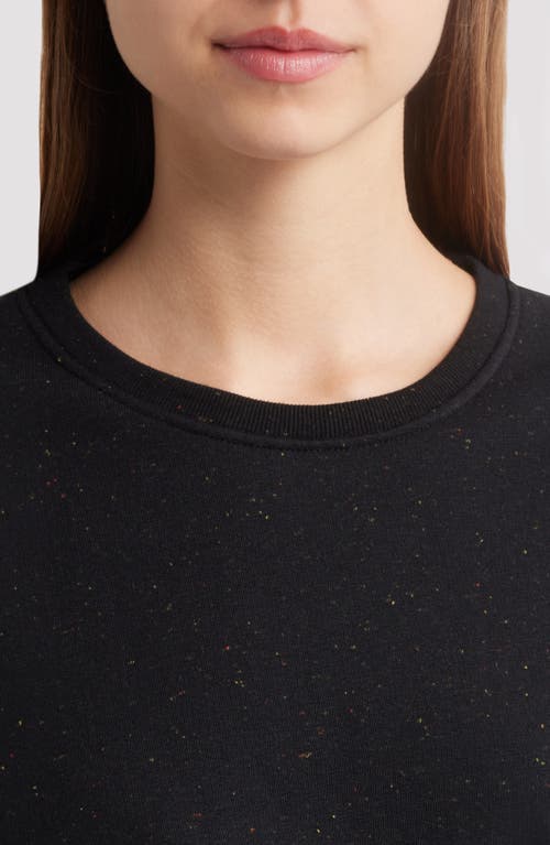 SESSUN SESSÙN CHEBBI OVERSIZE COTTON & LINEN BLEND MOTTLED FLEECE SWEATER 