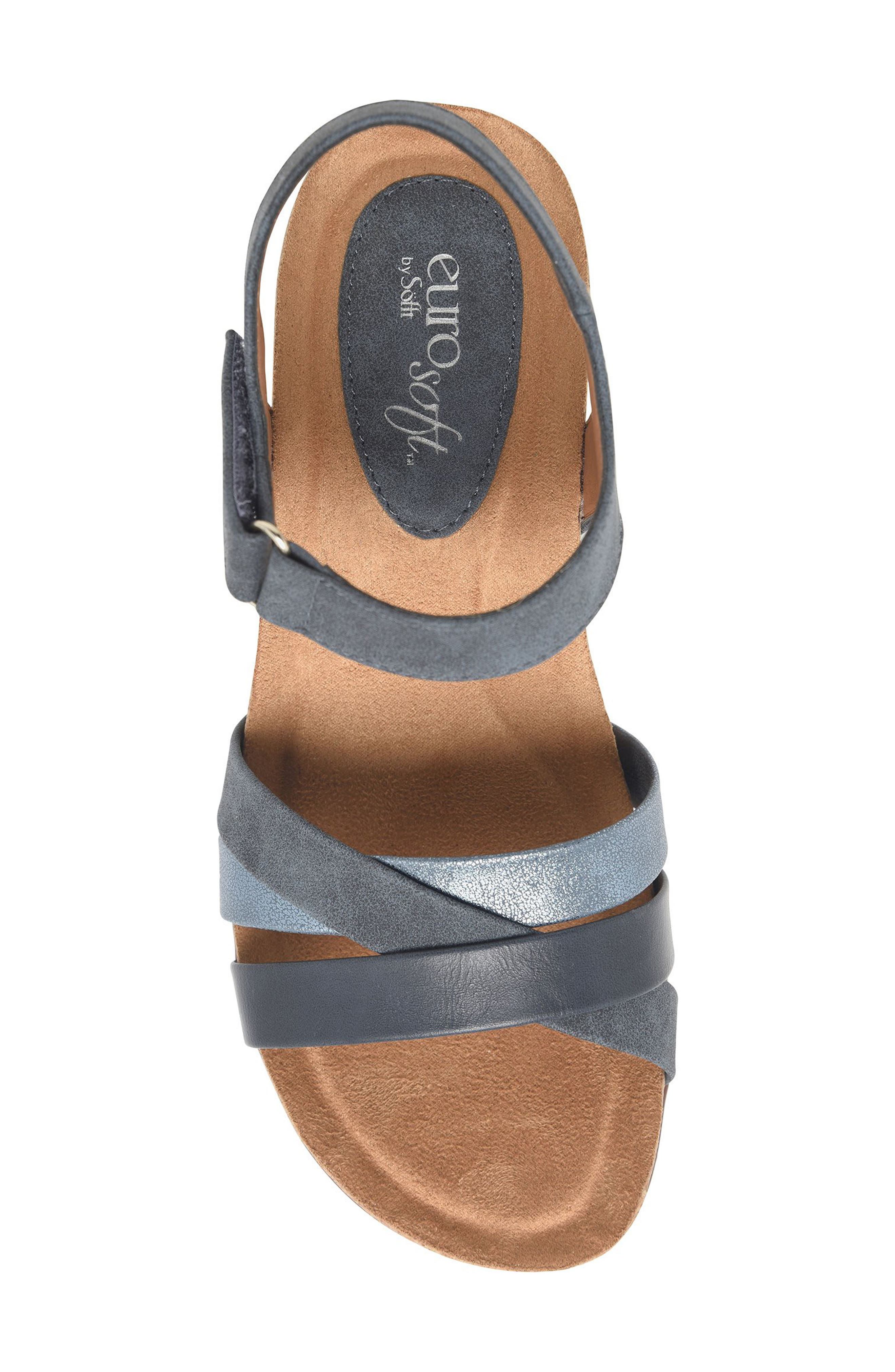 Talia Wedge Sandal, Alternate, color, NAVY