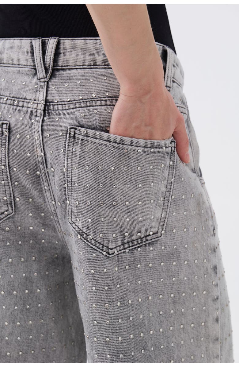 Nocturne Stone Embroidered Boyfriend Jeans, Alternate, color, 