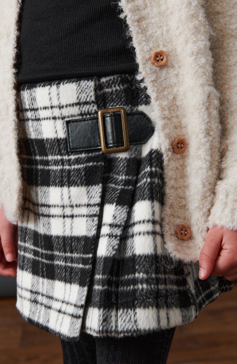 NEXT Kids' Mock Buckle Plaid Kilt with Tights, Alternate, color, 