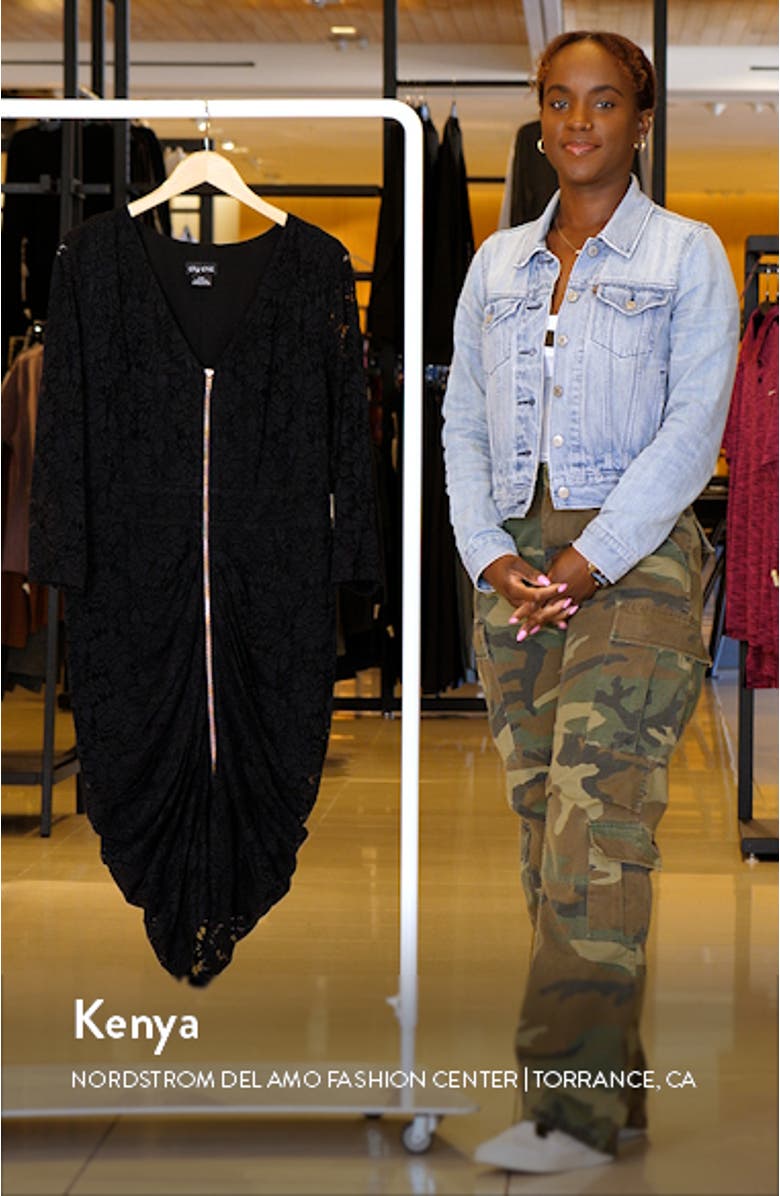 Lacey Zip Front Cocktail Dress, sales video thumbnail