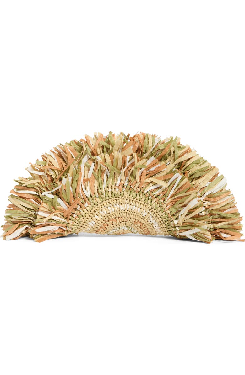 Sam Edelman Lily Straw Clutch, Main, color, Green