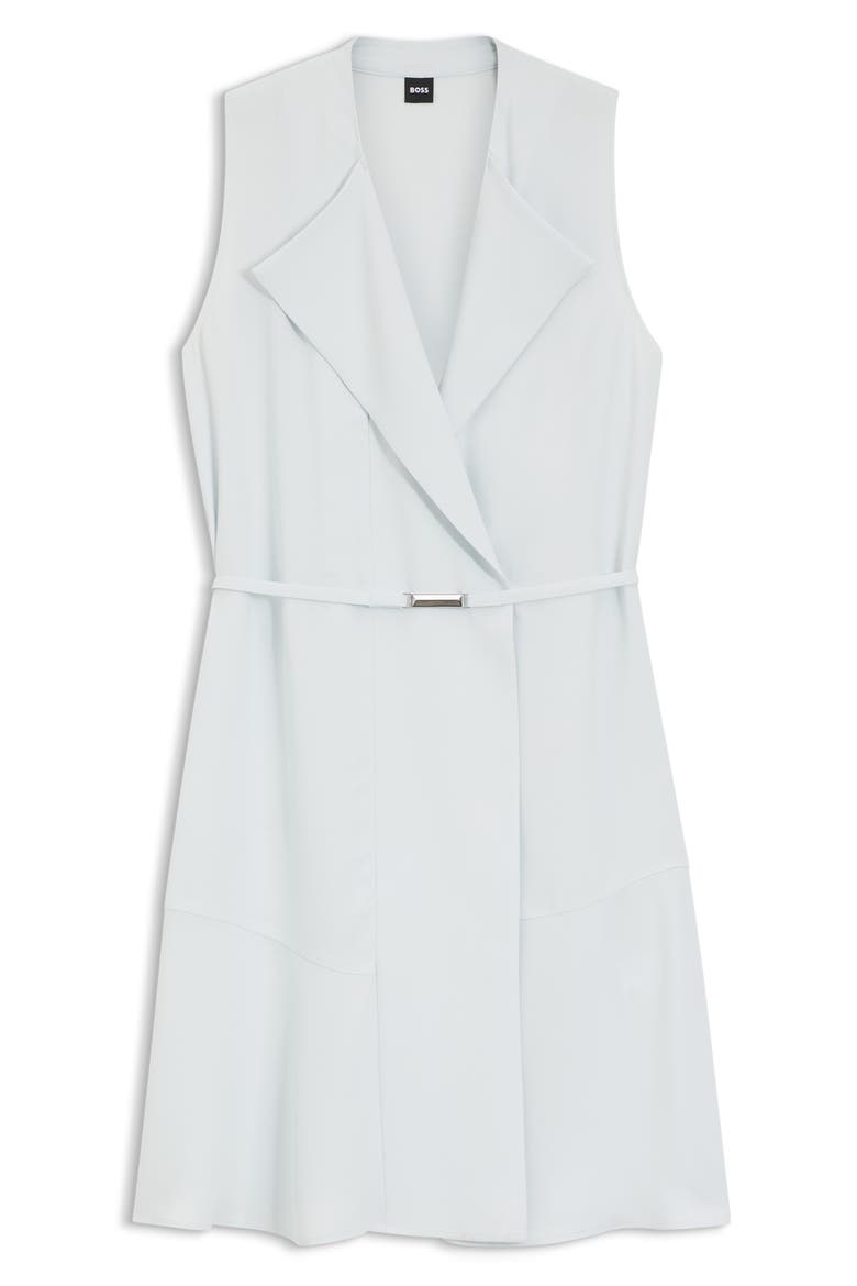Dimosa Sleeveless Belted Wrap Dress, Alternate, color, PALE LAGOON