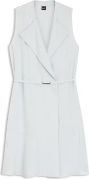 BOSS Dimosa Sleeveless Belted Wrap Dress