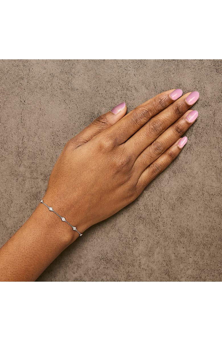 Haus of Brilliance 14K White Gold 1/2 Cttw Diamond by Yard Bracelet, Alternate, color, White Gold