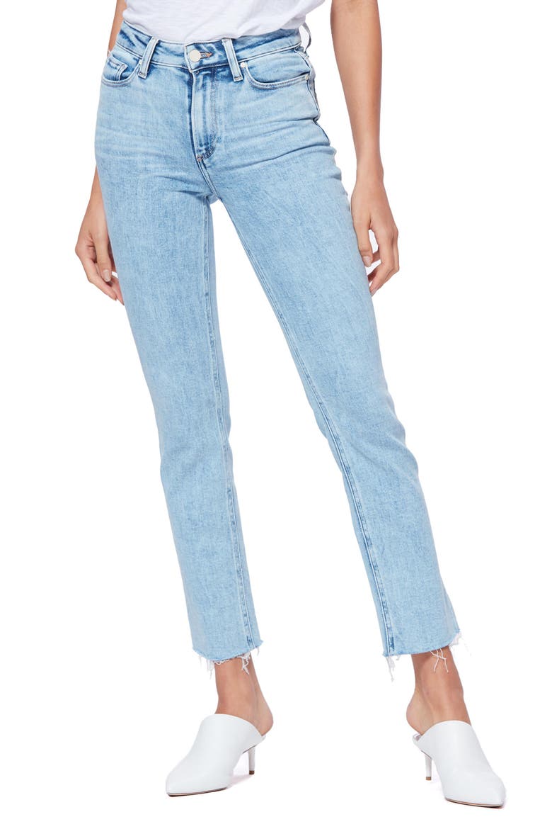 Cindy Split Hem Straight Leg Jeans, Main, color, CLARICE