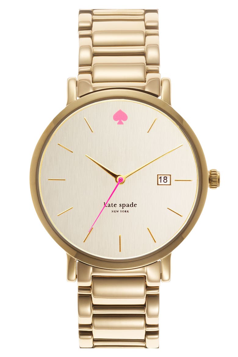 'gramercy grand' bracelet watch, 38mm, Main, color, GOLD
