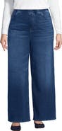 Lands' End Starfish Denim High Rise Wide Leg Jeans