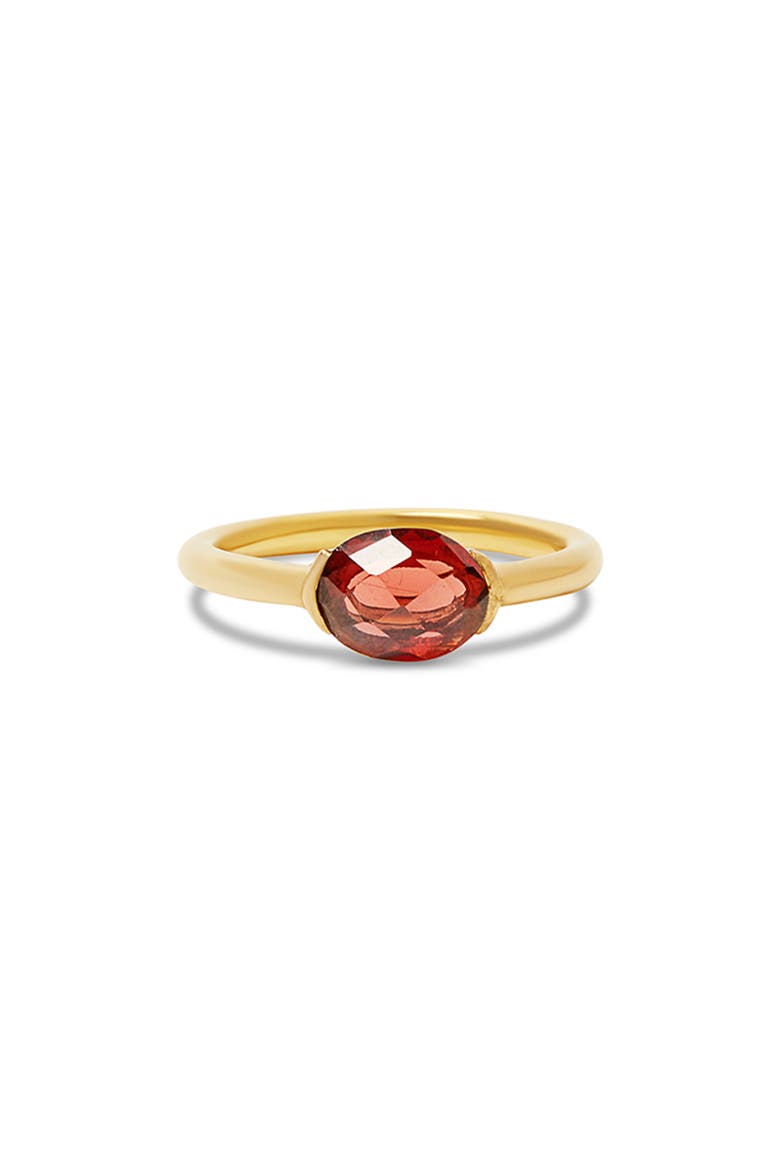 Garnet Ring, Main, color, GOLD