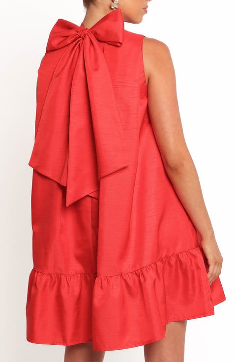 Darian Sleeveless Back Bow Sleeveless Minidress