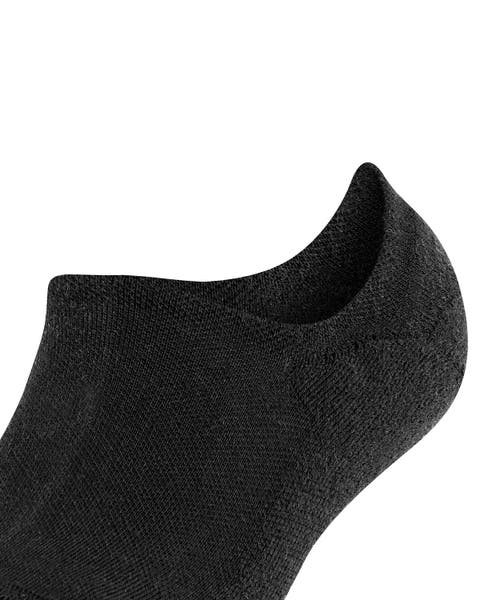 Falke Keep Warm Wool No Show Socks In Black