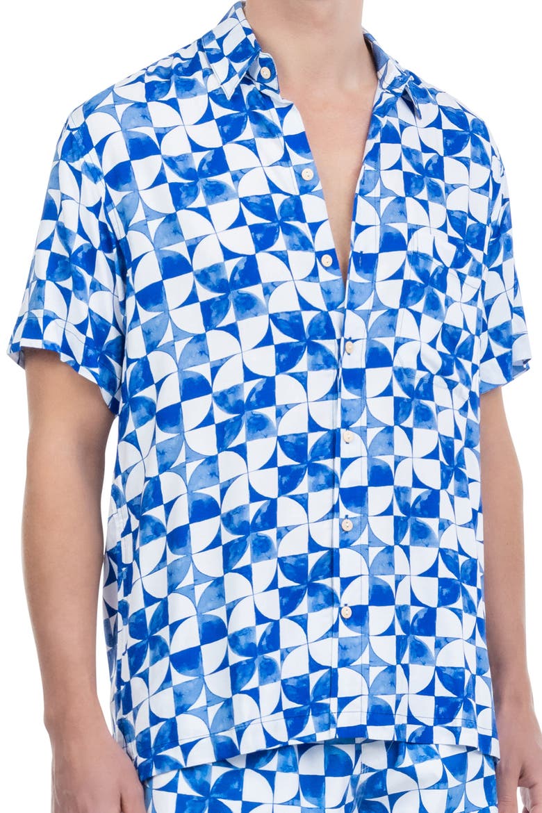 The Greece - Short Sleeve Shirt, Alternate, color, Blue