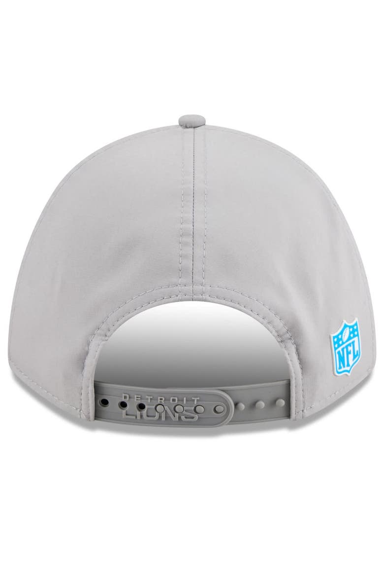 Men's New Era Gray Detroit Lions 2025 Sideline  M-Crown 9FORTY Adjustable Hat, Alternate, color, Gray