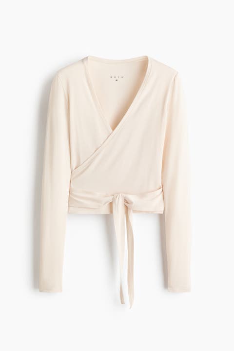 Sports Wrap Top In Modal