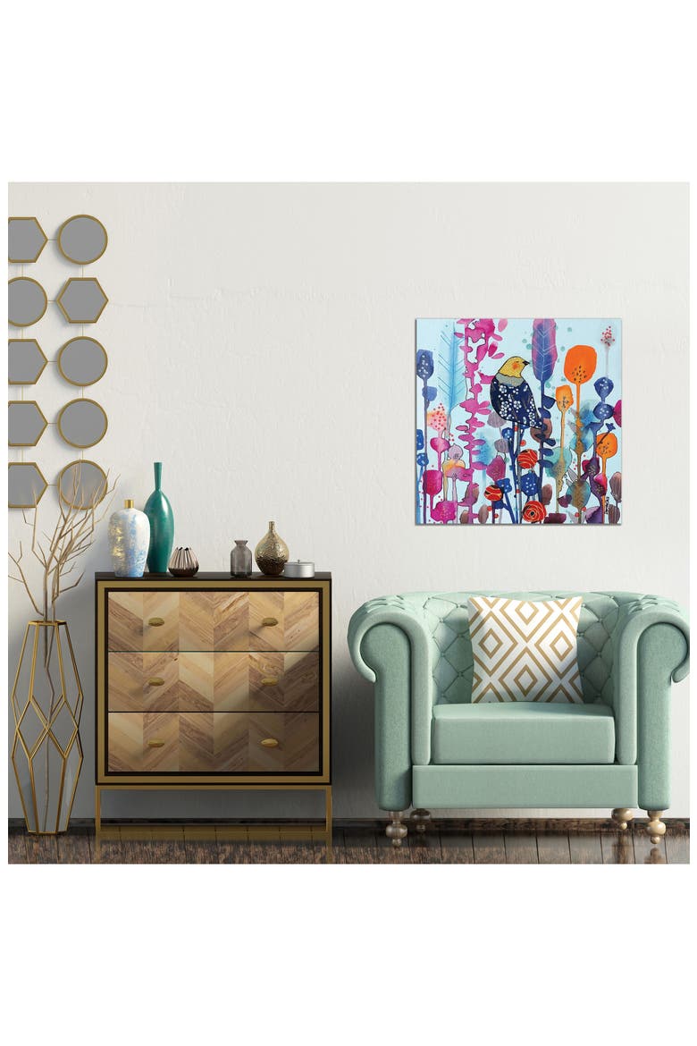 Juste Ici by Sylvie Demers Canvas Wall Art, Alternate, color, BLUE