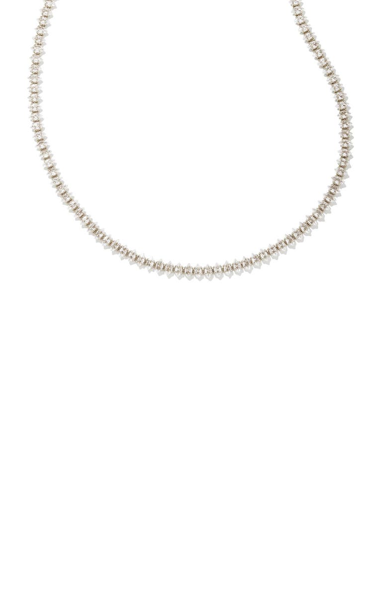 Kendra Scott Larsan Cubic Zirconia Tennis Necklace, Alternate, color, 