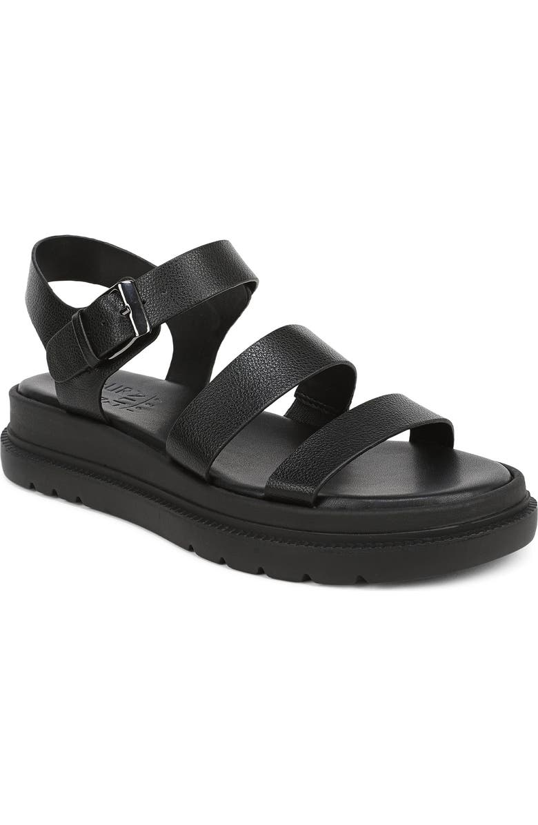 Naturalizer Avenue Ankle Strap Platform Sandal, Main, color, Black