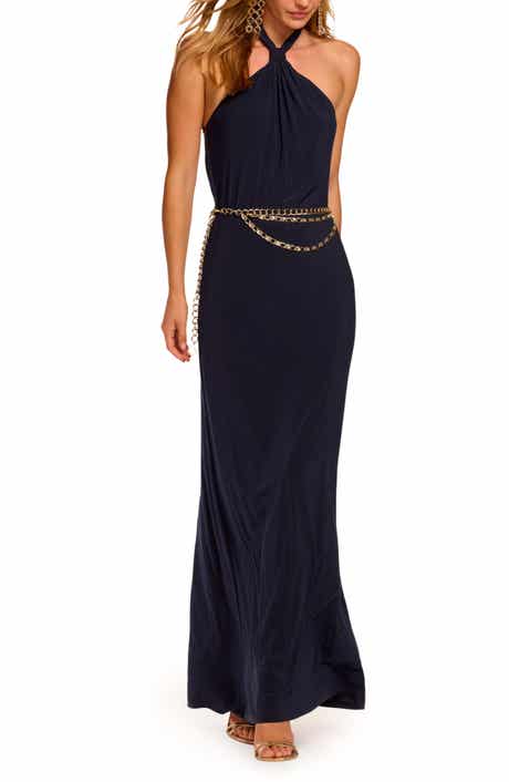 Leora Maxi Halter Dress