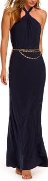 Ramy Brook Leora Maxi Halter Dress