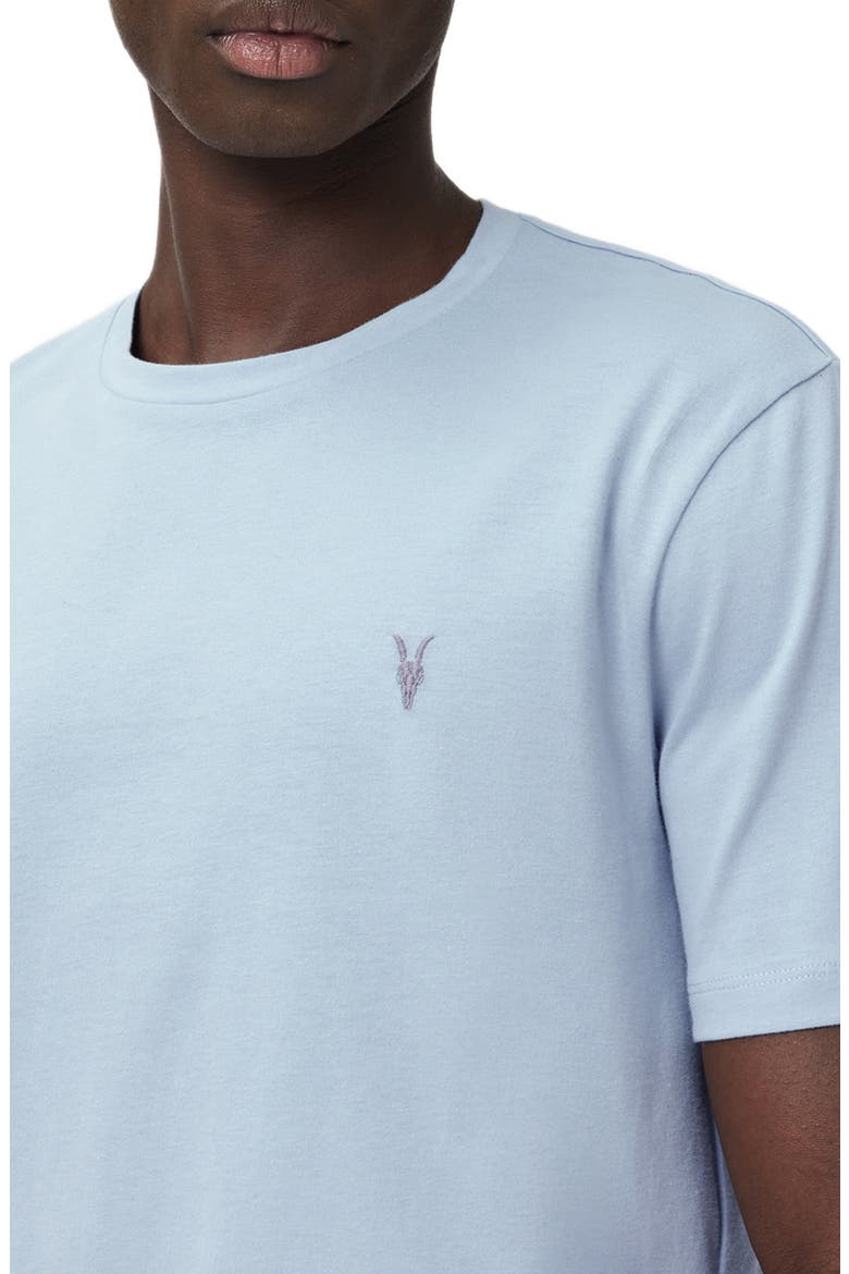 Brace Cotton T-Shirt, Alternate, color, SPINEL BLUE