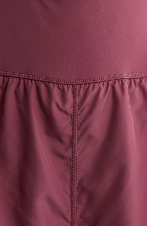 Free People Fp Movement Righteous Runsie Romper In Burgundy