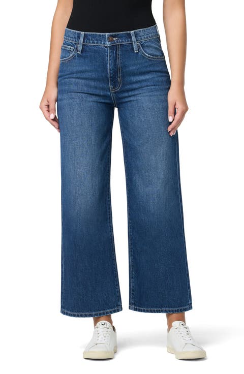 Rosalie High Waist Ankle Wide Leg Jeans (Carns)