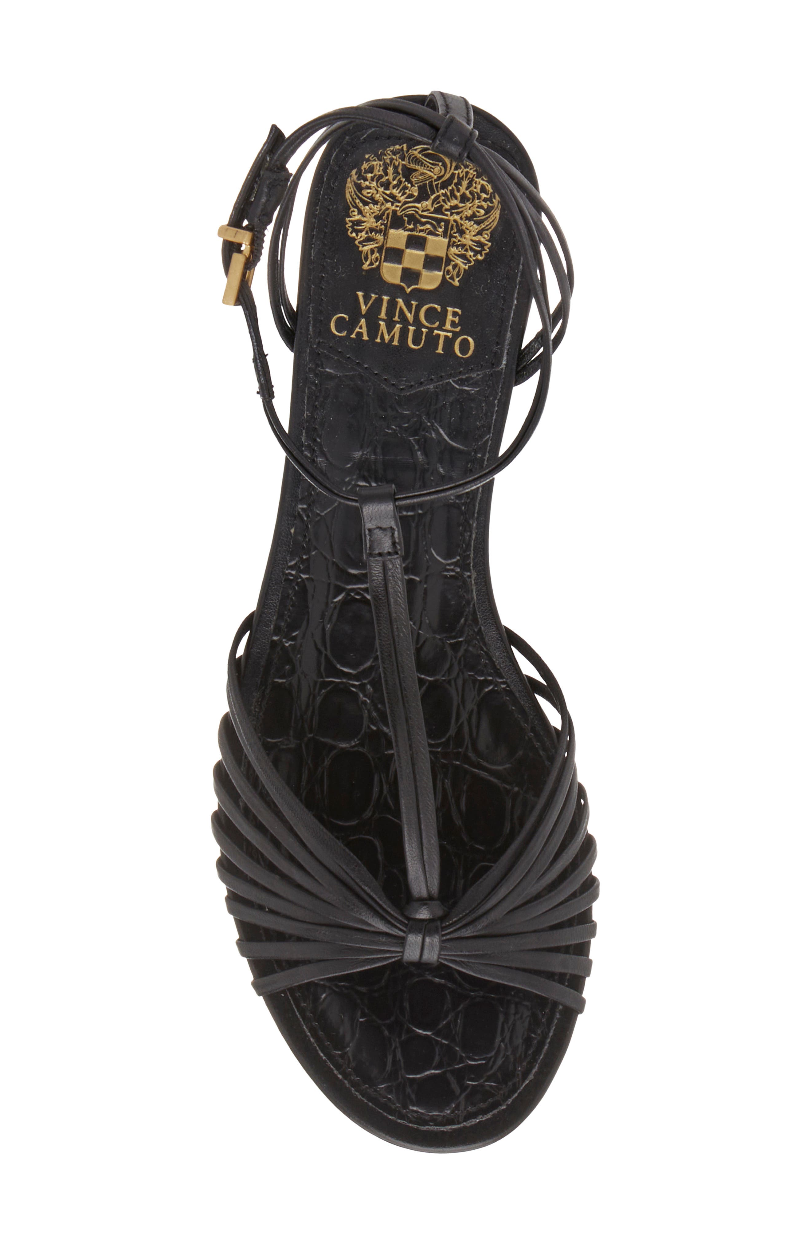 Vince Camuto Maura Ankle Strap Sandal, Alternate, color, Black