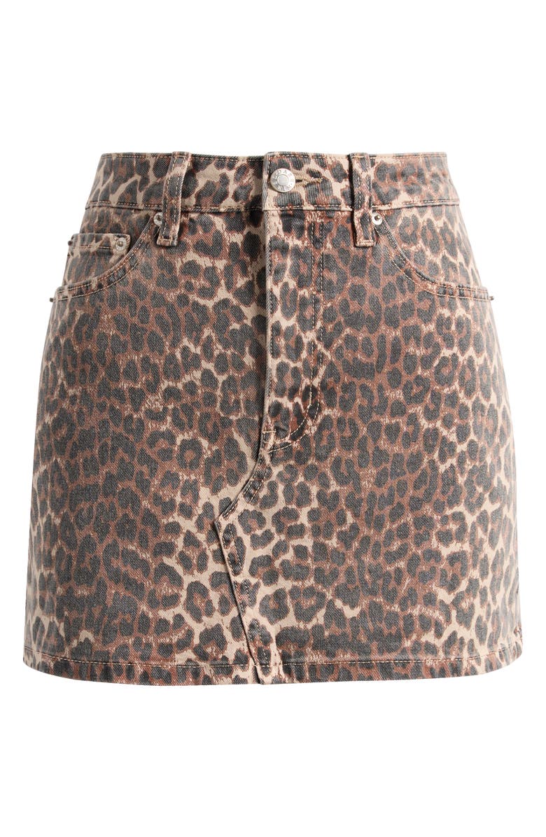 DAZE Malibu Denim Miniskirt, Alternate, color, Cool Cat