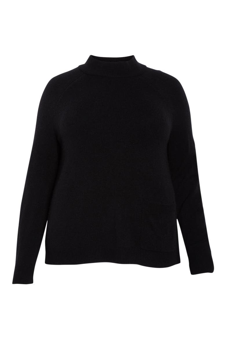 Pocket Front Sweater, Alternate, color, BLACK
