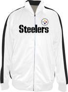 FANATICS Men's Fanatics White Pittsburgh Steelers Big & Tall Tricot Full-Zip Track Jacket