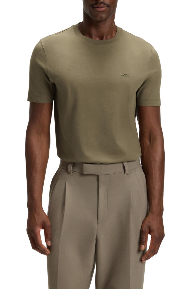 Thompson Solid T-Shirt, Main, color, OPEN BROWN