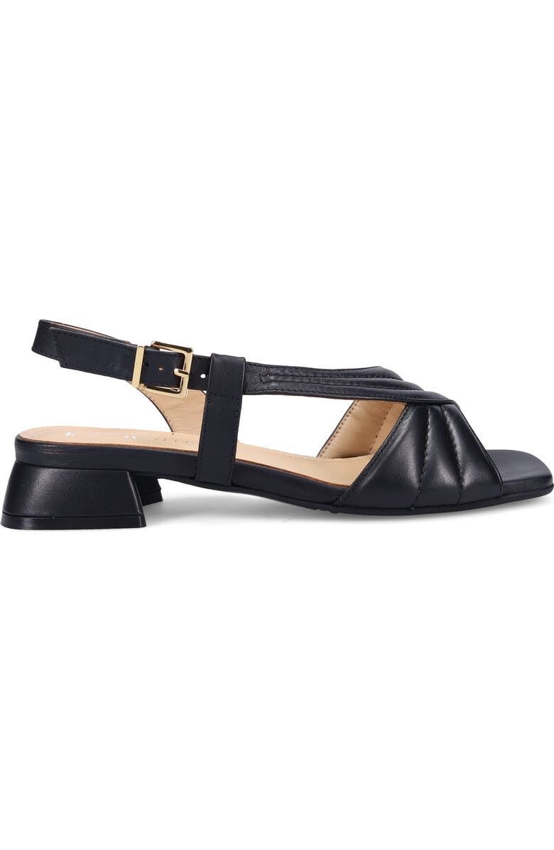 Ron White Blair Slingback Leather Sandal, Alternate, color, Onyx