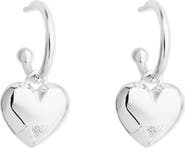 Toolally Art Deco Hearts Hoop Earrings