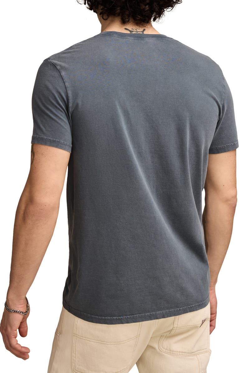 Lucky Brand Rolling Stones Eagle Cotton Graphic T-Shirt, Alternate, color, Dark Slate