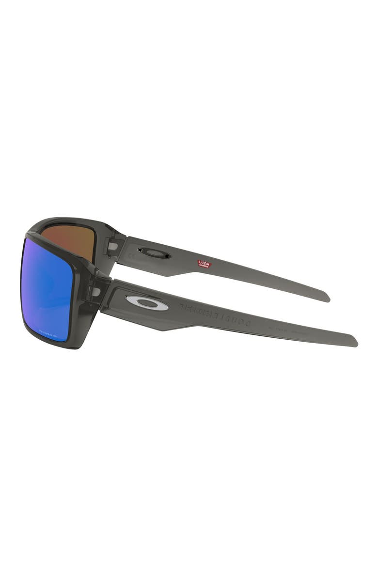 Double Edge 66mm Prizm™ Polarized Oversize Wrap Sunglasses, Alternate, color, GREY