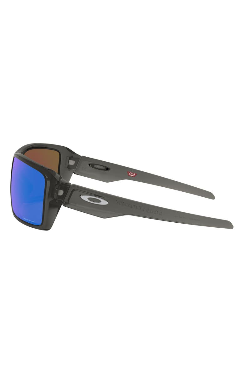 Oakley Double Edge 66mm Prizm<sup>™</sup> Polarized Oversize Wrap Sunglasses, Alternate, color, 