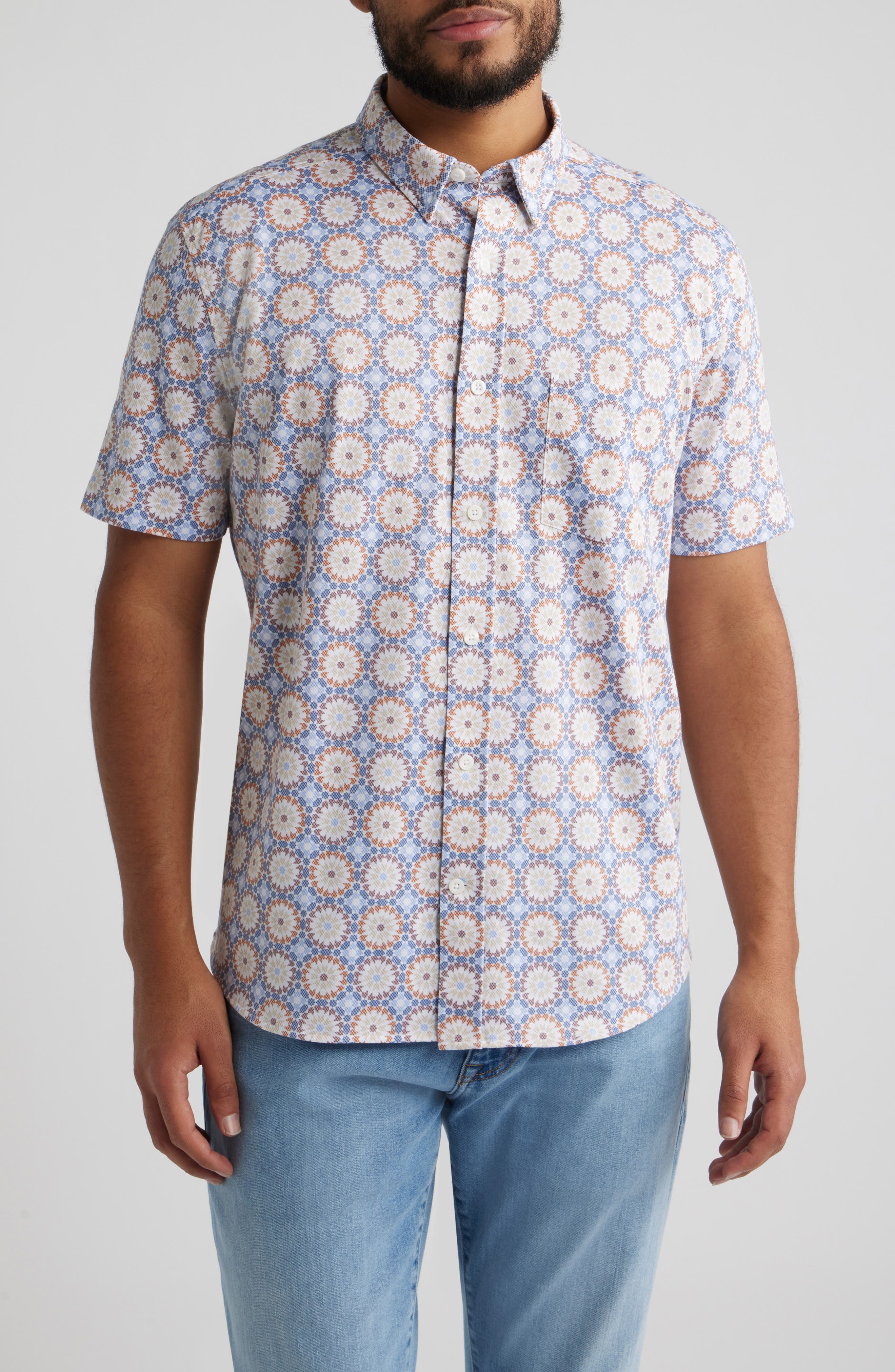 XC Flex Ascend Short Sleeve Button-Up Shirt